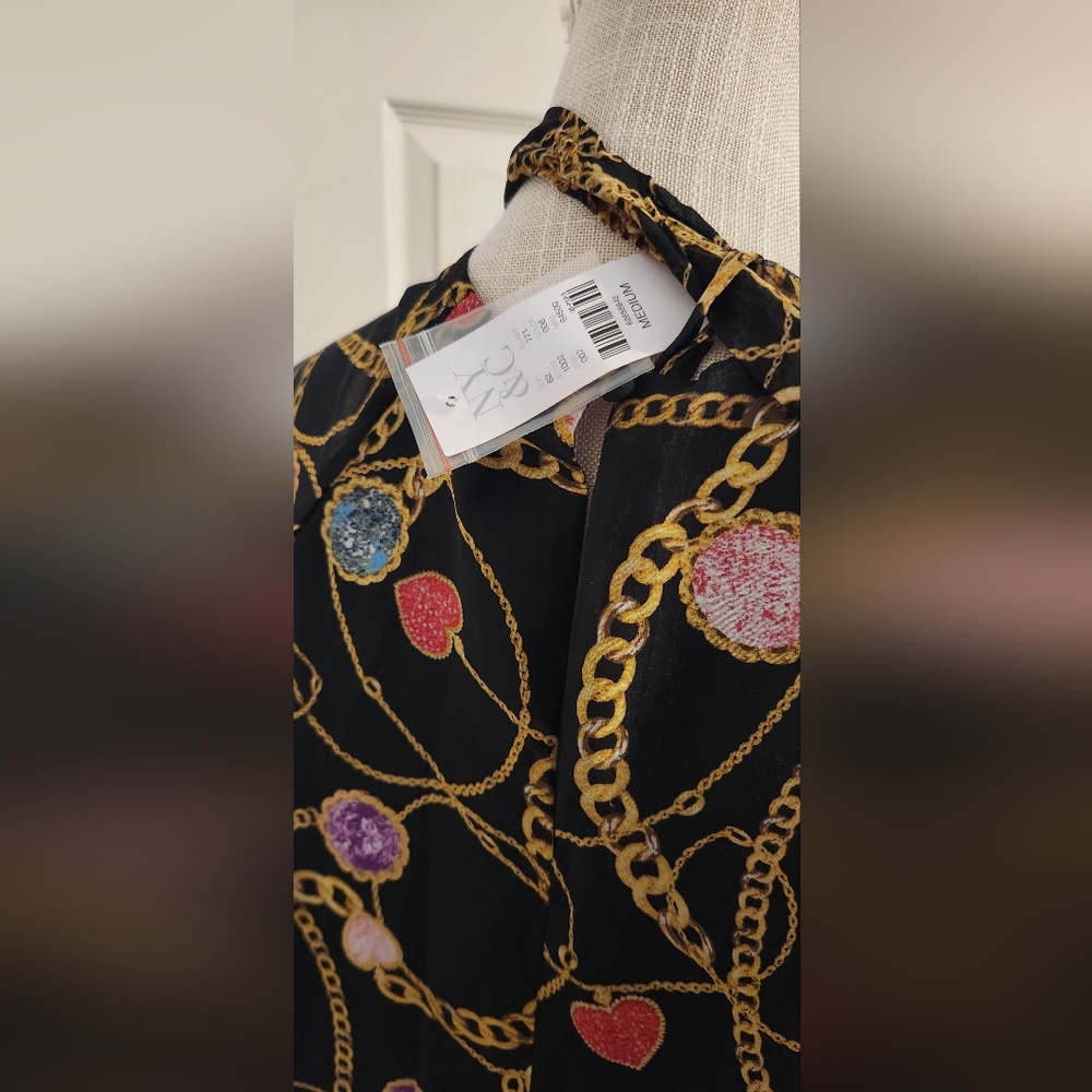 Chain print dress